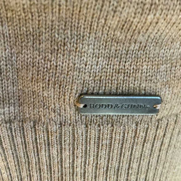 Rodd & Gunn Mens Hawtrey Knit Camel Sweater Crew Neck Wool Pullover Size M NWT - Picture 8 of 12
